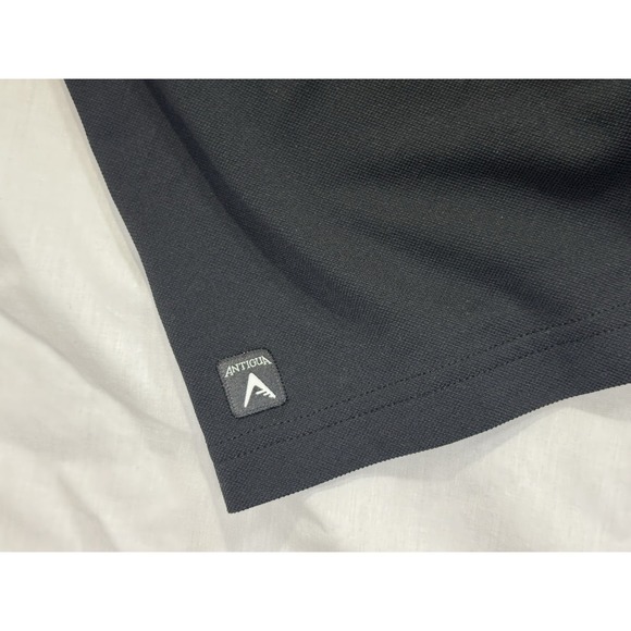 Houston Rockets Men XL Polo Shirt Black Red ‎ Embroidered Logo Antigua - Picture 5 of 7